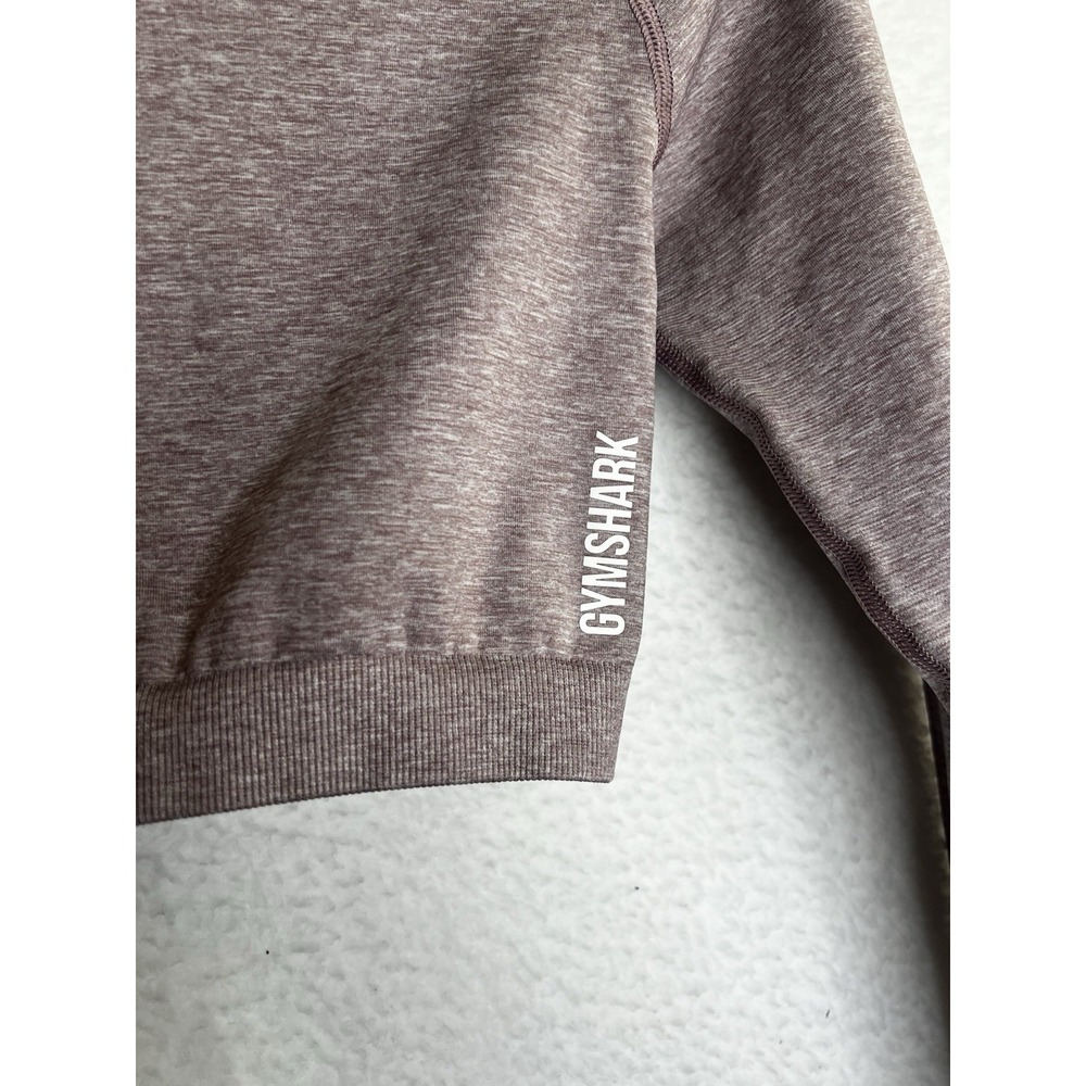 Gymshark Purple Seamless‎ Long Sleeve Crop Top S Workout Gym Athletic Running - Picture 3 of 6